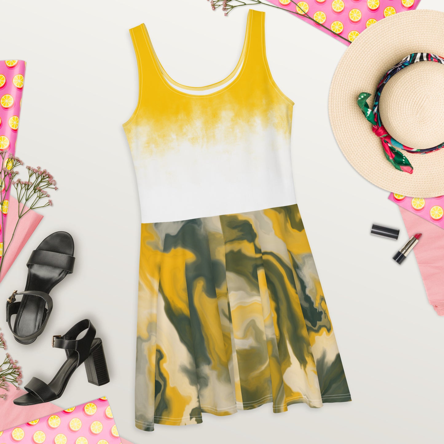 Sunshine and Earth Skater Dress