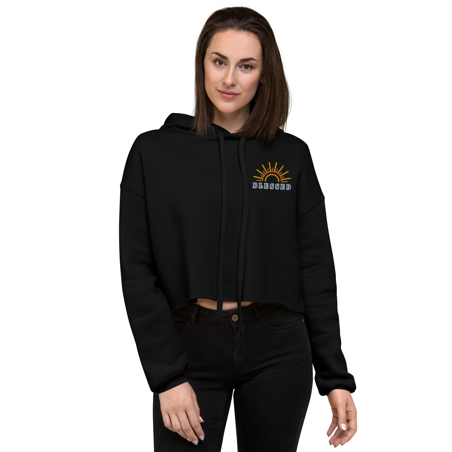 Blessed Crop Hoodie