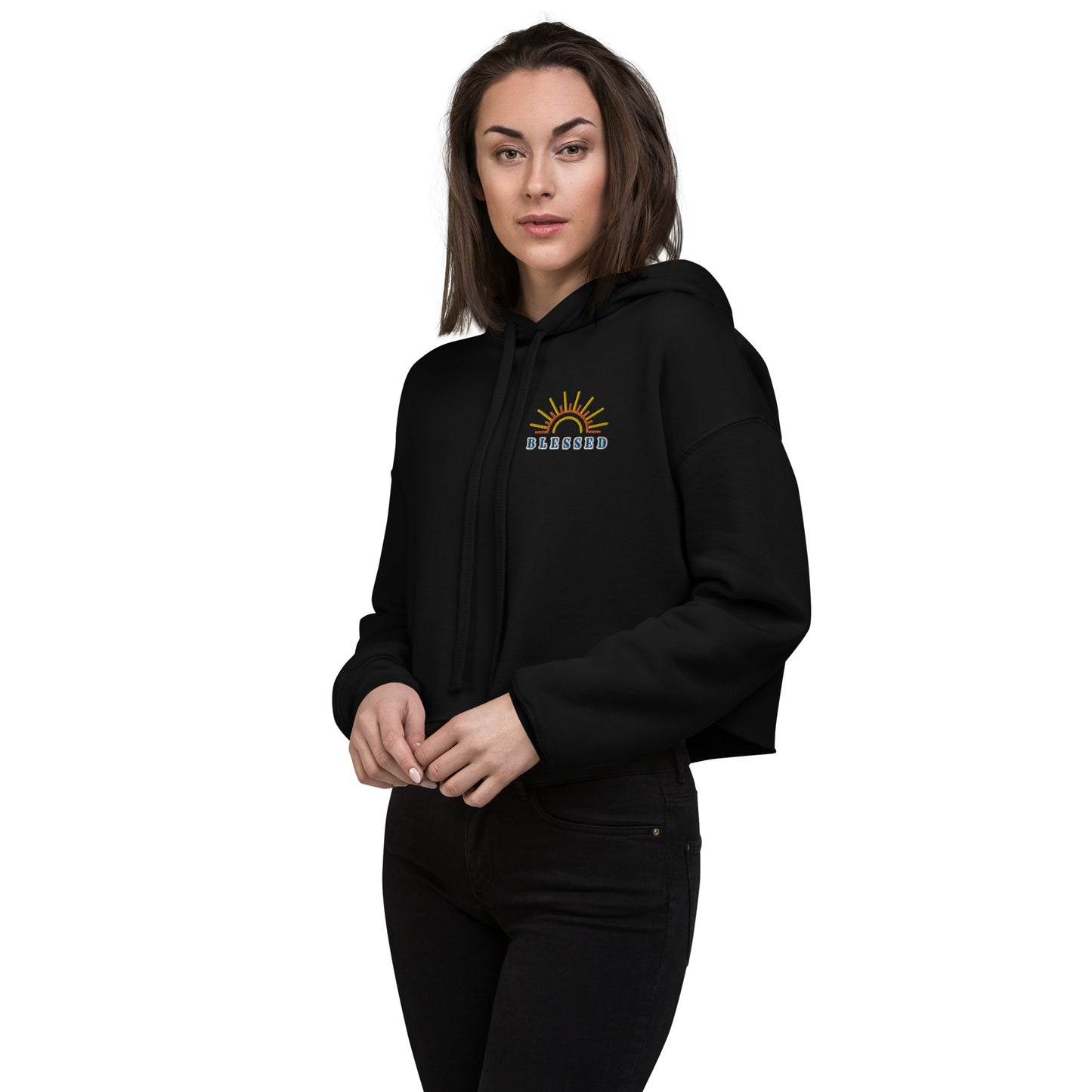 Blessed Crop Hoodie