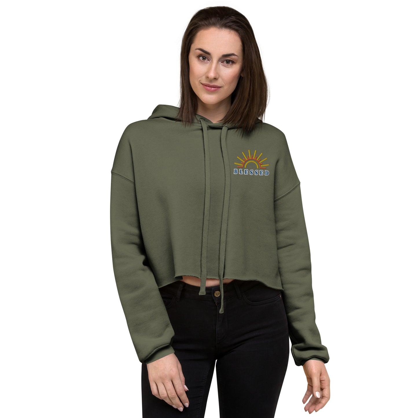 Blessed Crop Hoodie