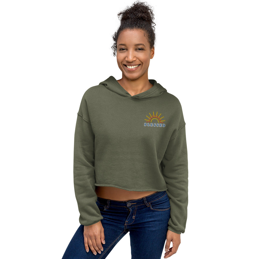 Blessed Crop Hoodie