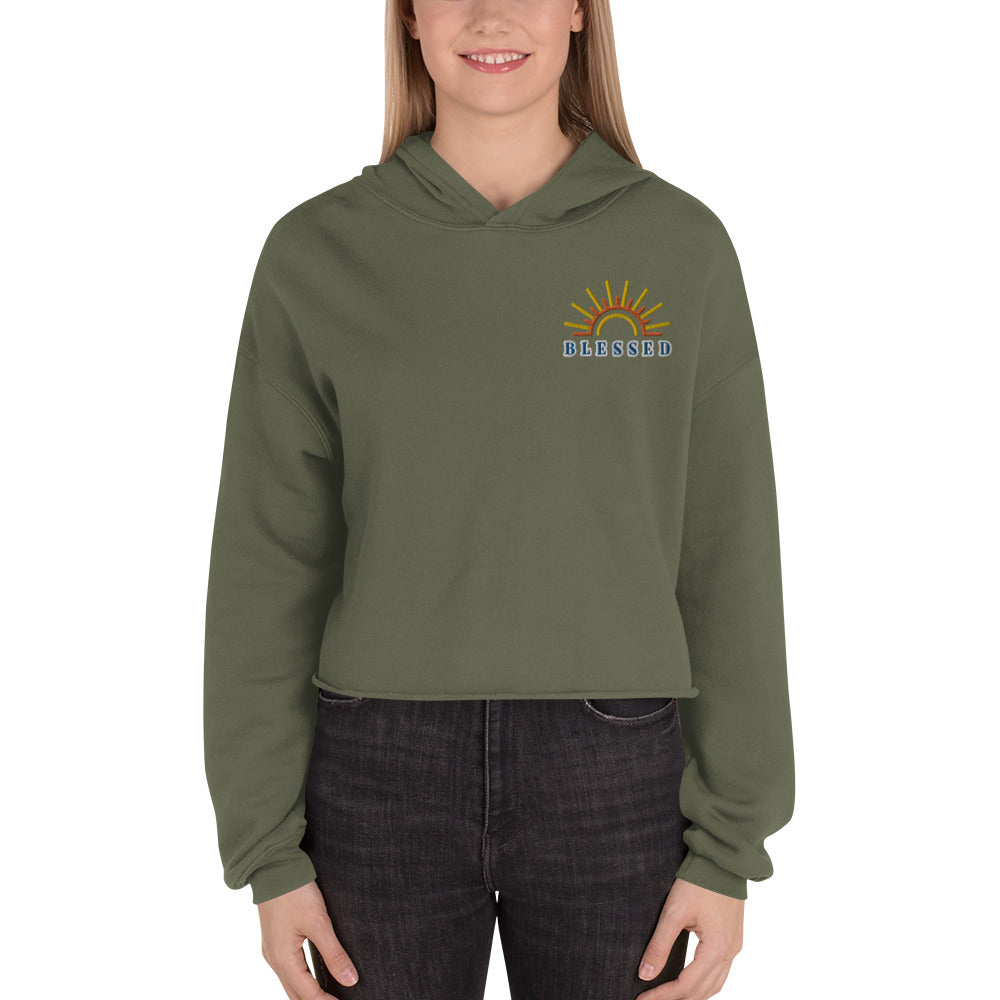 Blessed Crop Hoodie