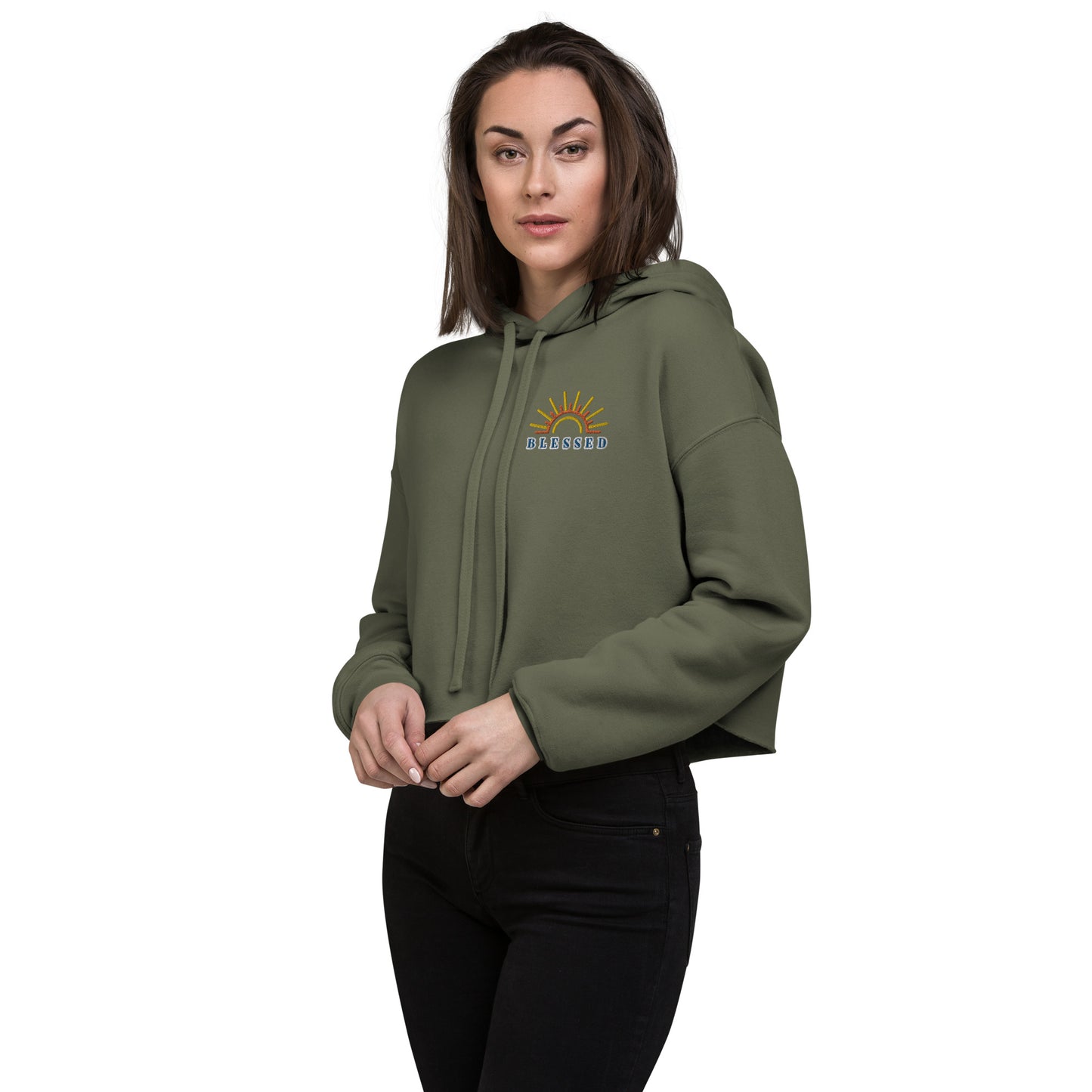 Blessed Crop Hoodie
