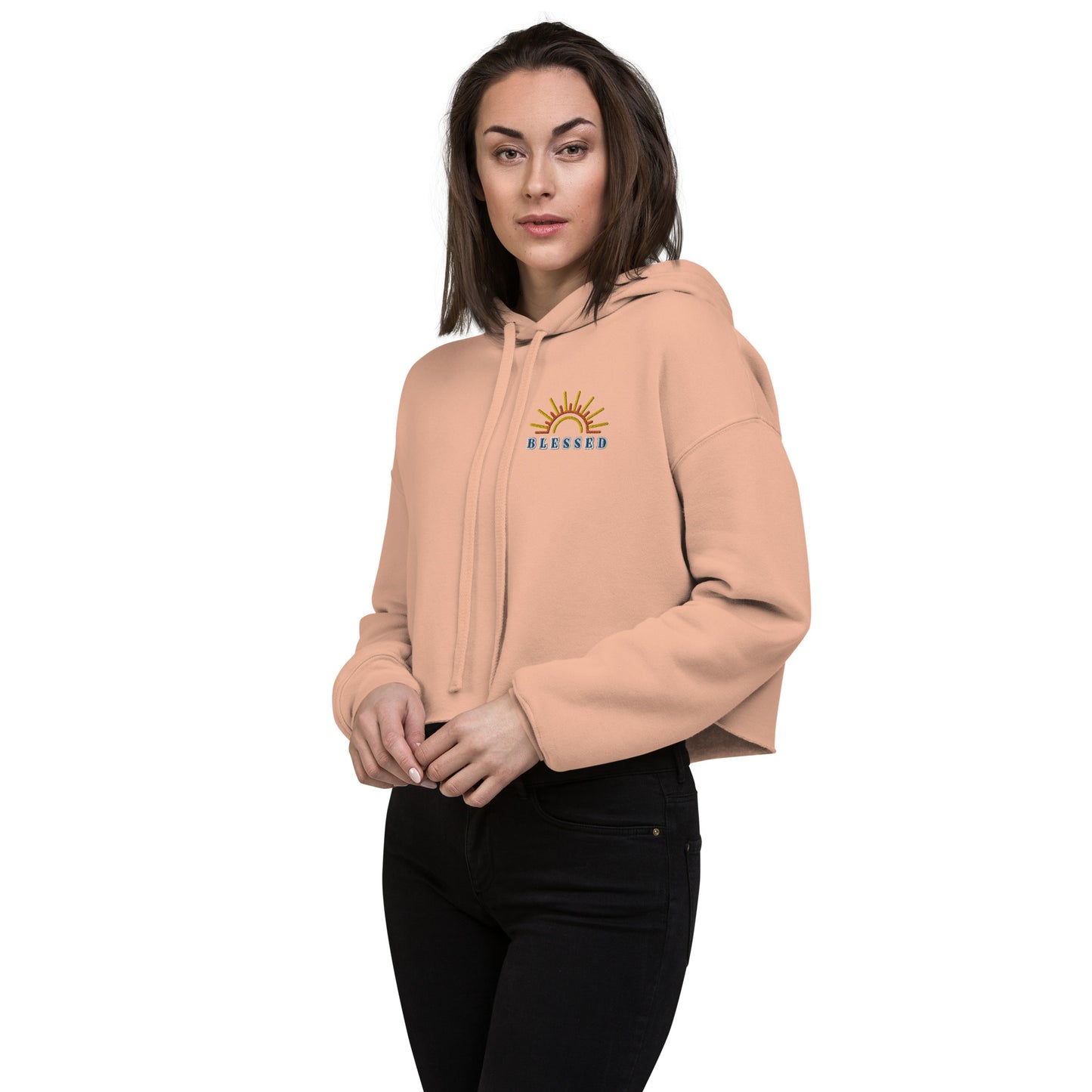 Blessed Crop Hoodie