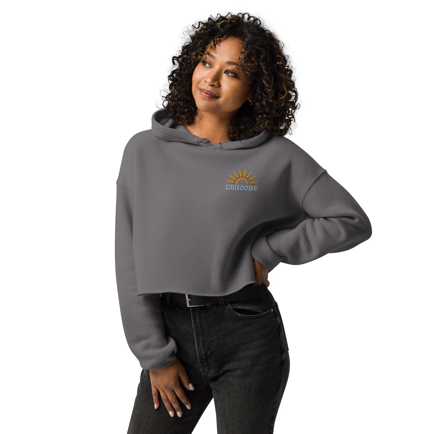 Blessed Crop Hoodie
