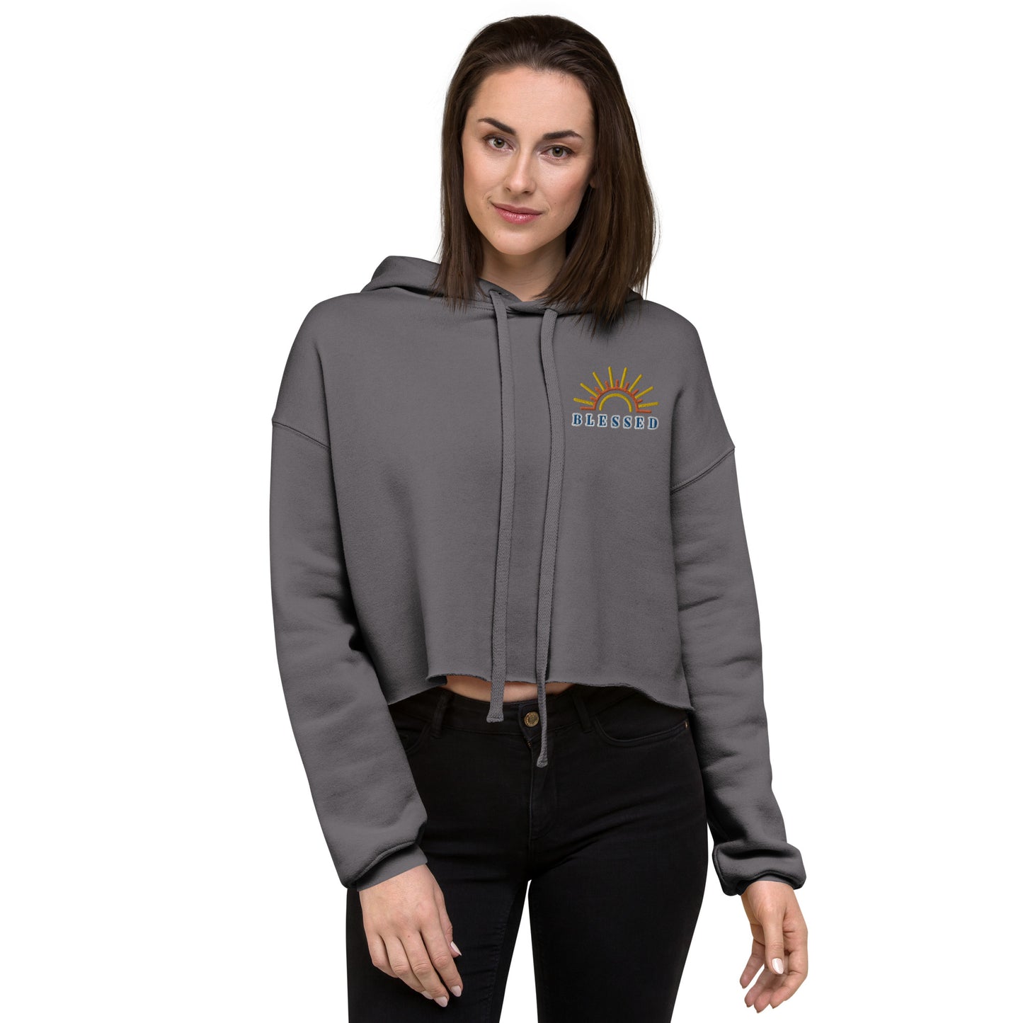 Blessed Crop Hoodie