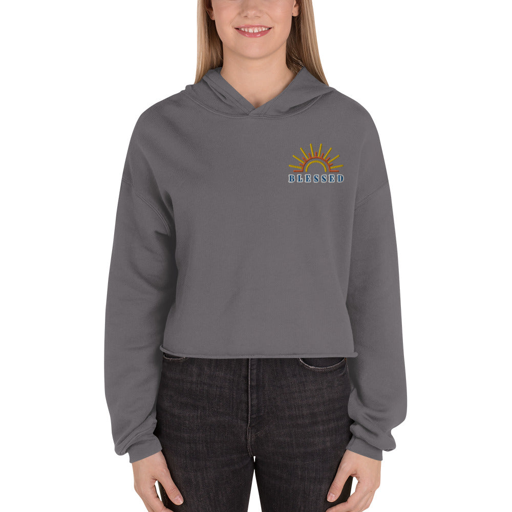 Blessed Crop Hoodie