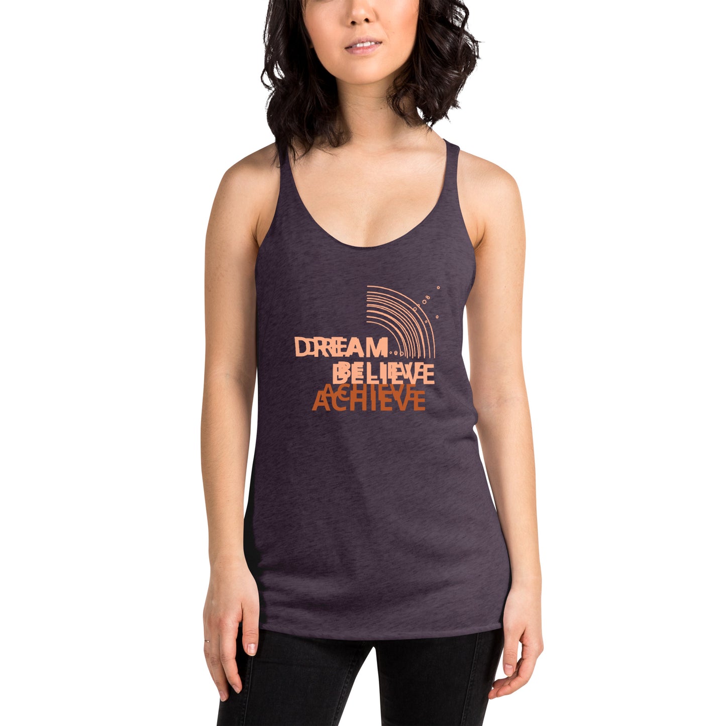 Dream Believe Achieve Racerback Tank